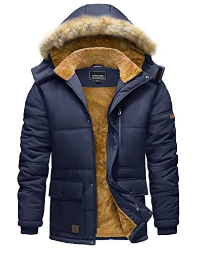 TACVASEN Men's Winter Windproof Hooded Jacket