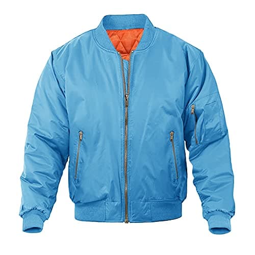 MAGNIVIT Men's Casual Bomber Jacket for Fall and Winter