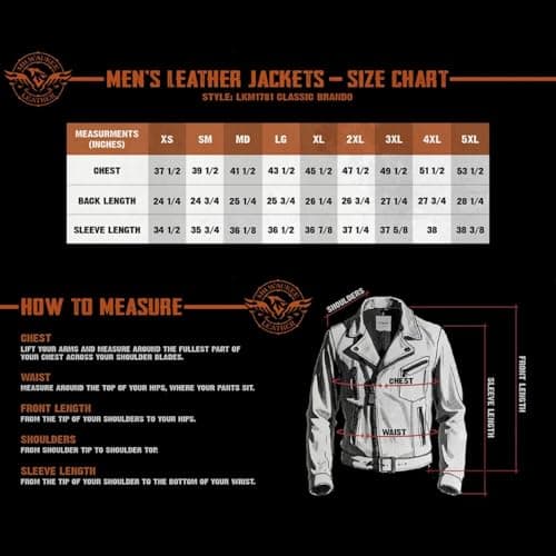 Milwaukee The Legend Classic Black Premium Leather Motorcycle Jacket