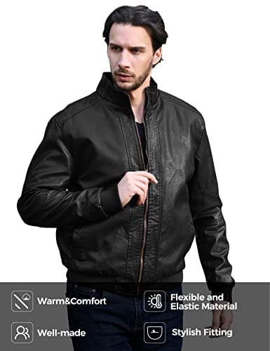 WenVen Men's Stand Collar Fleece Lined Bomber Jacket for Outdoor Winter Wear
| WenVen Men's Stand Collar Fleece Lined Bomber Jacket for Casual Daily Wear
| WenVen Men's Stand Collar Fleece Lined Bomber Jacket for Men with Warmth and Style
