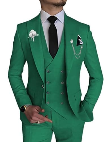 Slim Fit Double Breasted Men's Suit for Wedding and Events
