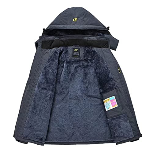 Pdbokew Women's Fleece Hooded Ski Snowboarding Jacket