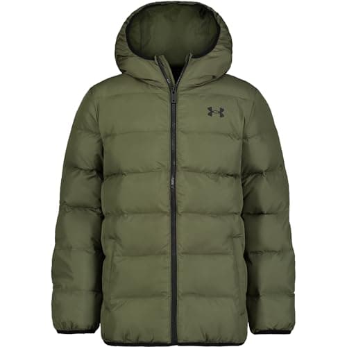Under Armour Boys' Puffer Jacket, Water-Repellent, Zip Up
