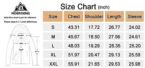 MOERDENG Women's Waterproof Ski Jacket
