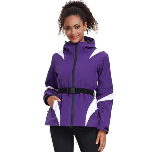 YEEFINE Women's Waterproof Snowboard Jacket for Winter Skiing Outdoor Warm Coats