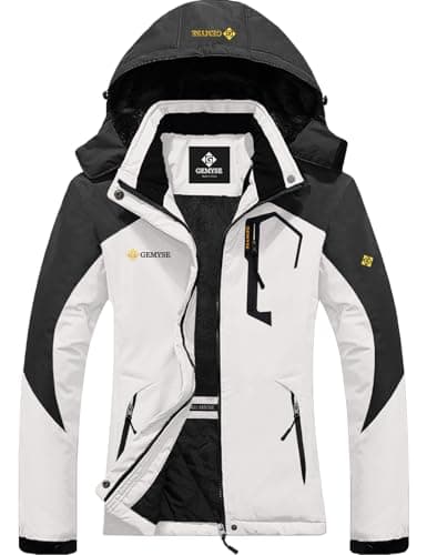 GEMYSE Women's Waterproof Winter Ski Jacket with Hood