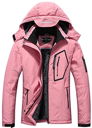 SUOKENI Women's Waterproof Warm Winter Ski Jacket with Hood