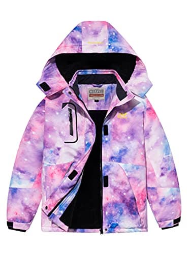 Warm Waterproof Ski Jacket for Girls