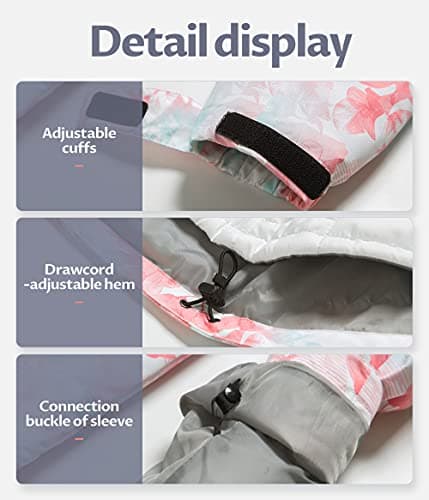 CREATMO Women's 3-in-1 Waterproof Snowboarding Jacket