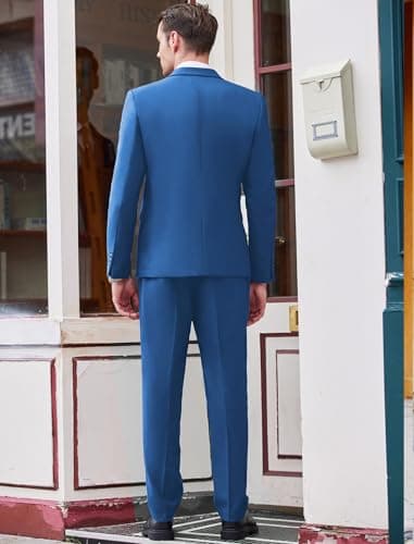 COOFANDY Men's 3 Piece Slim Fit Wedding Suit Set Groom Tuxedo