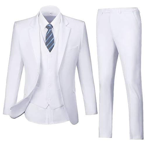 Men's Slim Fit 3-Piece Suit Set for Wedding and Business