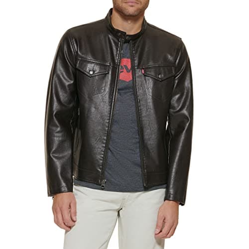 Levi's Men's Faux Leather Racer Jacket