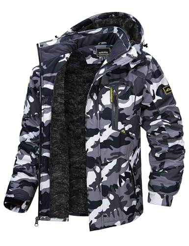 TACVASEN Men's Winter Insulated Snowboard Jacket with Hood