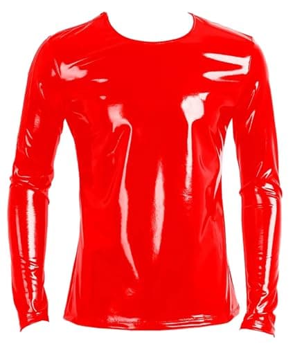 MALE SHINY PATENT LEATHER JACKET SLIM FIT NIGHTCLUB PARTY WEAR