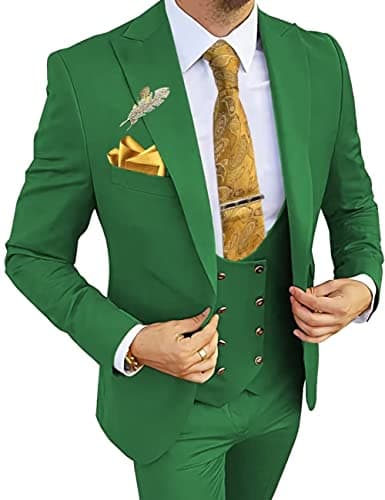 Wangyue 3-Piece Slim Fit Suits for Men