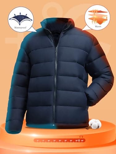 Men's Waterproof 3-in-1 Winter Ski Coat Puffer Liner Snow Windbreaker