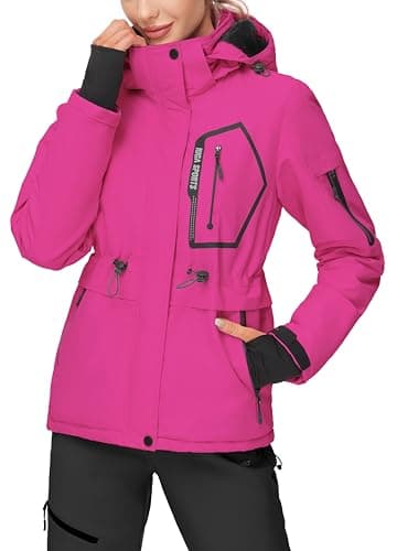 IUGA Women's Waterproof Winter Ski Jackets with Hood and Pockets