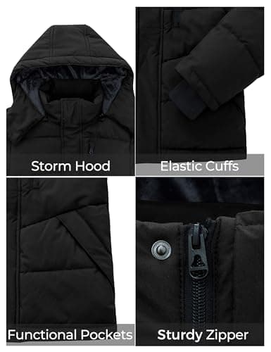 ZSHOW Boys' Warm Waterproof Fleece Snow Coat