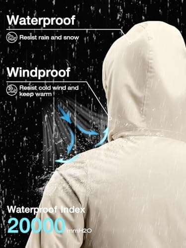 CAMEL Women's 3-in-1 Winter Ski Jacket Waterproof Snow Coat