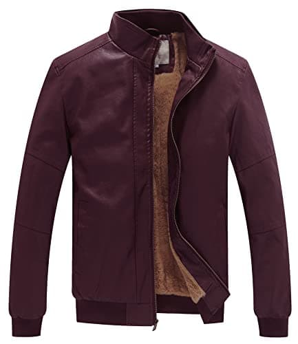 WenVen Men's Stand Collar Fleece Lined Bomber Jacket for Outdoor Winter Wear
| WenVen Men's Stand Collar Fleece Lined Bomber Jacket for Casual Daily Wear
| WenVen Men's Stand Collar Fleece Lined Bomber Jacket for Men with Warmth and Style