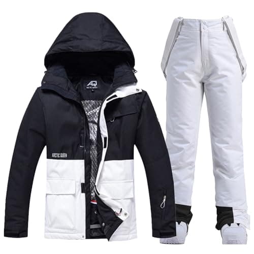 WOWULOVELY Women's Winter Ski Suit with Insulated Snowboarding Jacket and Pants