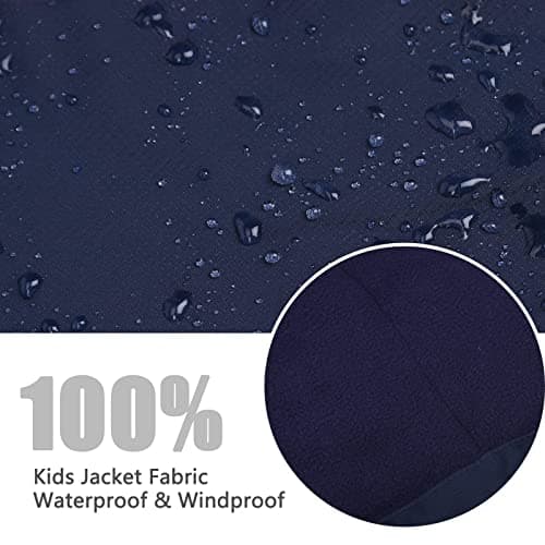 YingjieBoy Kids Waterproof Snowboarding Jacket, Warm Fleece Lined