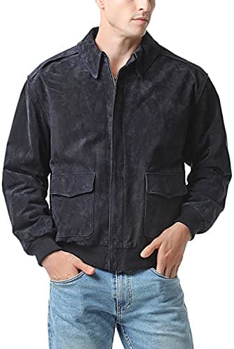 Landing Leathers Men's Big & Tall Air Force A-2 Leather Flight Jacket