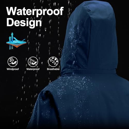 CAMELSPORTS Men's Warm Winter Quilted Puffer Hoodie Jacket