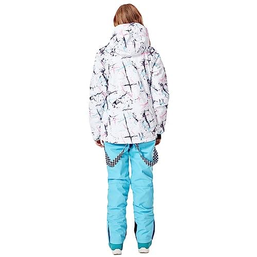 GS Women's Snowing Windproof Waterproof Insulated Ski Jacket & Pants Set