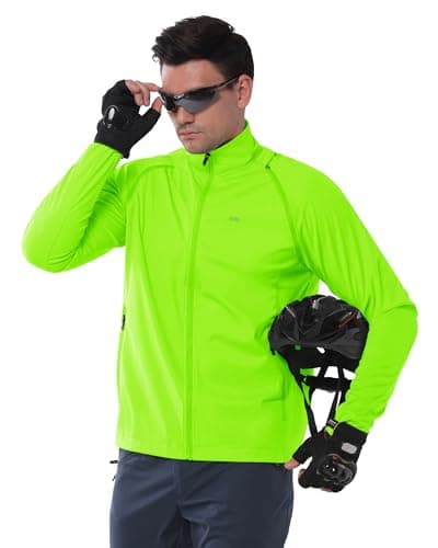 Men's Waterproof Long Sleeve Cycling Jacket 33,000ft Reflective Vest