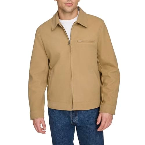 Levi's Men's Faux Leather Laydown Collar Racer Jacket