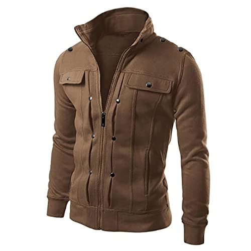 Retro Style Men's Long Sleeve Hooded Cardigan Coat