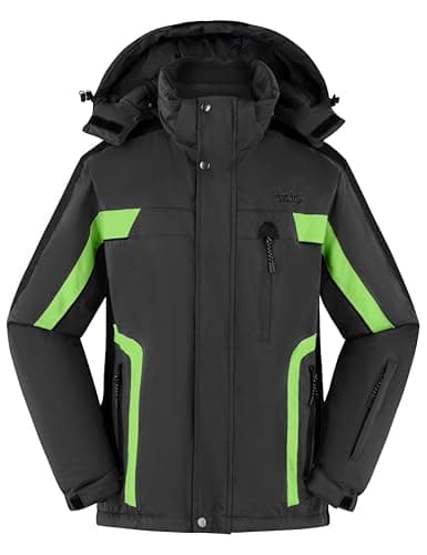 wantdo Men's Mountain Waterproof Ski Jacket for Winter Snowboarding