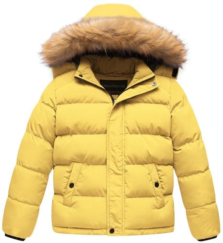 Creatmo US Boys' Water Resistant Winter Windbreaker Jacket