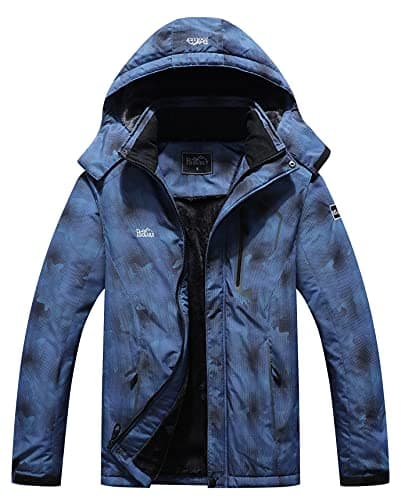 Pooluly Men's Waterproof Winter Jacket