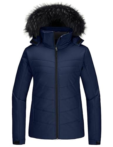 Women's Skieer Waterproof Warm Puffer Ski Jacket Winter Coat