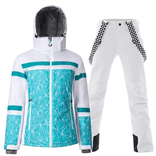 GS Women's Snowing Windproof Waterproof Insulated Ski Jacket & Pants Set