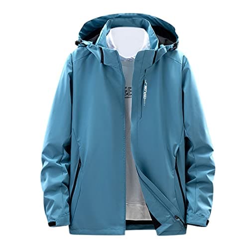 Wool Trench Coat for Men - Warm Winter Jackets with Hood - Big & Tall 6XL Christmas Gift