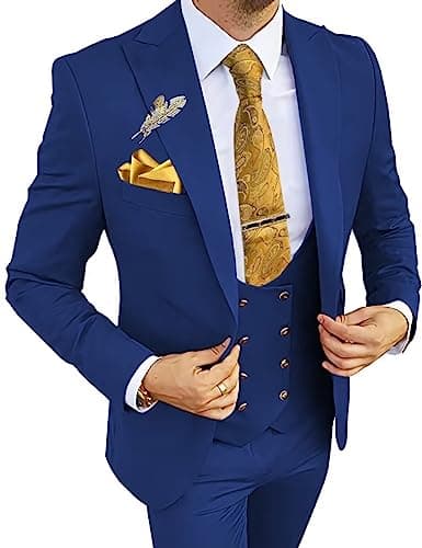 Wangyue 3-Piece Slim Fit Suits for Men