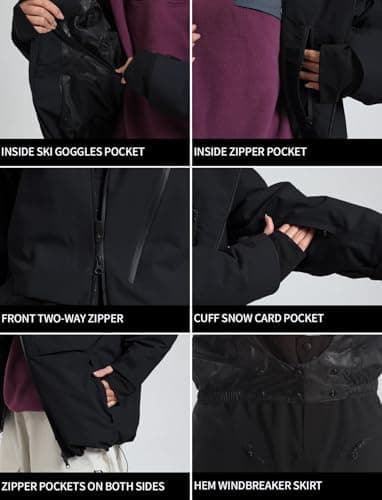 Men's Waterproof Winter Snowboard Jacket - GSOU SNOW