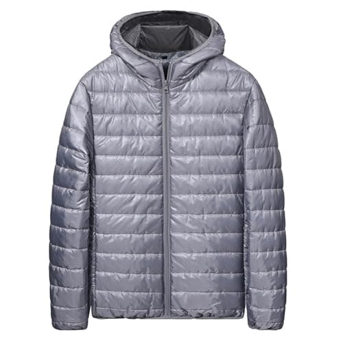 Men's Big and Tall Cotton Hooded Puffer JacketOutdoor Winter Warm Casual
