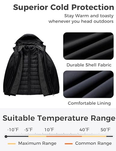 Wantdo Women's Plus Size Waterproof Winter Ski Snowboarding Jacket with Hood