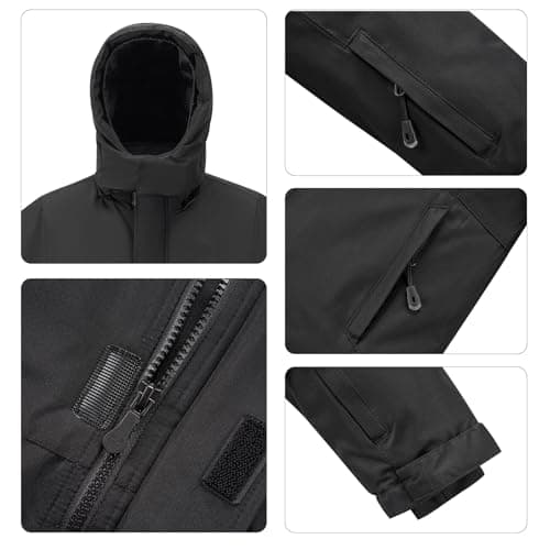 WULFUL Kids' Waterproof Fleece Ski Jacket - Warm Hooded Winter Coat for Boys and Girls