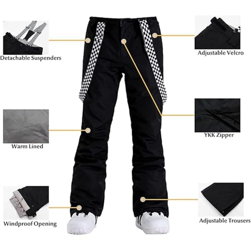 IMPHUT Women's Ski Jacket & Pants Snowsuit Insulated Warm Waterproof Windproof
