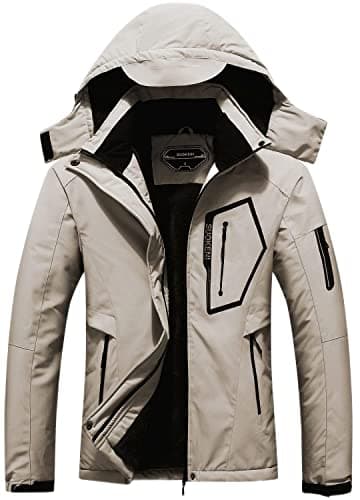 SUOKENI Women's Waterproof Warm Winter Ski Jacket with Hood