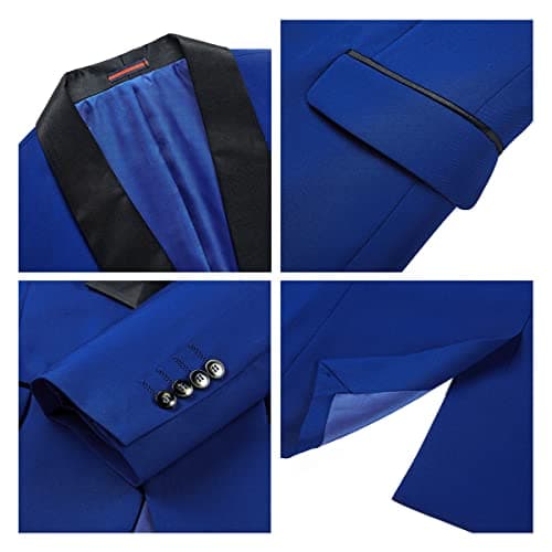 Rogers & Morris Men's 3 Piece Tuxedo Suit for Wedding & Prom