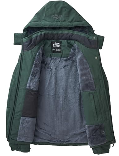 Womens ELLSWOS Winter Ski Jacket Warm Waterproof Windproof Raincoat