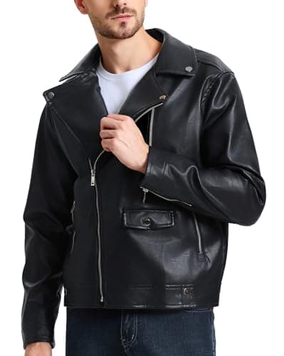 Men's Leather Bomber Jacket