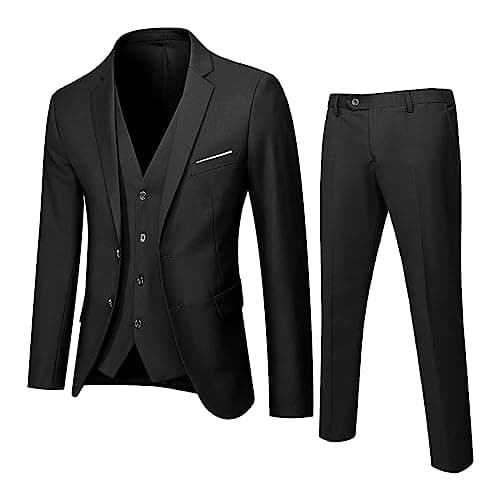 BIFUTON Men's Slim Fit 1-Button Tuxedo Suit for Party, Wedding, Business