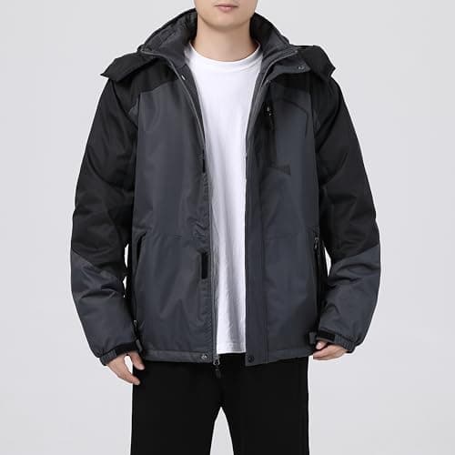 CorBuyit Men's Waterproof Ski & Snowboard Jacket with Fleece Lining